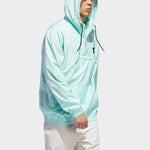 adidas originals Casual Sports Half Zipper Hooded Jacket Mint Green DV0594
