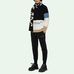 Off-White SS21 Logo Round Neck Long Sleeves Black OMHE048R21KNI0011040
