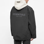 Fear of God Essentials SS21 Coaches Jacket Stretch Limo Black FOG-SS21-628