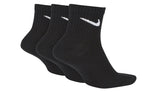 Nike Everyday Lightweight Mid Tops Sports Training Socks Unisex Black SX7677-010