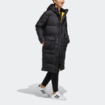 adidas neo High Collar Long Down Jacket Black EI4436