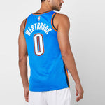 Nike MENS NBA Oklahoma City Thunder Russell Westbrook 0 Swingman Tank Blue AV4955-403