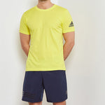 adidas Training Sports Round Neck Short Sleeve Yellow CZ5425