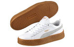 (WMNS) PUMA Suede Platform Leather Sneaker 'PUMA White' 366487-02