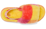 (WMNS) UGG Disco Checker Slide Thick Sole Sandals Yellow 1113490-PRYW
