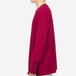 Men's Nike ACG Logo Printing Sports Round Neck Long Sleeves Wine Red T-Shirt BQ7203-620