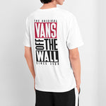 Vans Alphabet Printing Short Sleeve Couple Style White VN0A4MM5WHT