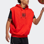 adidas Dm Ss Printing Sports Sleeveless Red FR5747