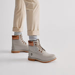 (WMNS) Timberland 6-Inch Premium Waterproof Boots 'Steeple Grey Waterbuck Gunmetal Metallic Collar' A1BK7