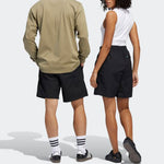 adidas Solid Color Loose Casual Shorts Unisex Black HA1290
