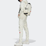 Men's adidas Solid Color Logo Lacing Bundle Feet Sports Pants/Trousers/Joggers Autumn White HG2066