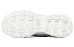 (WMNS) Skechers D Lites Low-Top Running Shoes White 149463-WHT