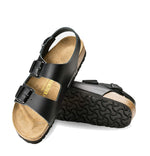 Birkenstock Milano Leather Narrow Fit Sandals 'Black' 034193