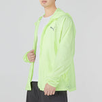 PUMA Uv Favorite Woven Jacket M Athleisure Casual Sports Logo hooded Solid Color Green 521684-37
