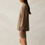 Fear of God Essentials SS21 Long Sleeve T-Shirt 'Taupe' FOG-SS21-558
