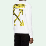 Off-White C/O Virgil Abloh Men'S White Acrylic Arrows Sweatshirt OMBA025F19E300100160