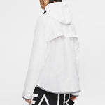 (WMNS) Nike Sportswear Windrunner Sports Splice Zipper With Cap Waterproof Jacket White BV3940-100