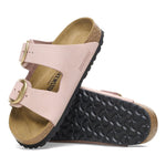 (WMNS) Birkenstock Arizona Big Buckle Nubuck Leather Narrow Fit Sandals 'Soft Pink' 1026583