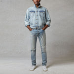 Fear of God Essentials FW20 Light Denim Trucker Jacket 'Indigo' FOG-FW20-363