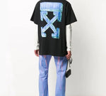 Off-White Fw20 Maker Arrows Print Short Sleeve Round Neck OMAA038E20JER0021045