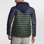 Nike Athleisure Casual Sports Stand Collar protection against cold Stay Warm Jacket Blue Green Colorblock BV4686-451