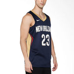 Nike Anthony Davis Icon Edition Swingman Jersey SW 'Dark Blue Gold' 864493-419