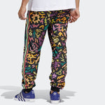 Men's adidas originals Geometry Pattern Full Print Printing Stripe Casual Pants/Trousers Multicolor HC3089