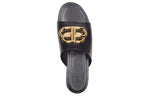 (WMNS) Balenciaga Oval Mules Black 604061WA8F91088