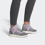 (WMNS) adidas Hoops 2.0 Mid 'Grey Purple' EE7878