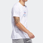 adidas Grand Tee 'White Red Blue' DU8341