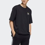 adidas neo M Sw Arc Slgn T Alphabet Sports Short Sleeve Couple Style Black HC9748