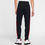 Air Jordan Logo Splicing Fleece Lined Stay Warm Bundle Feet Sweatpants Winter Men's Black DD2329-010