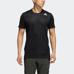 adidas Solid Color Training Sports Short Sleeve Black GL7305