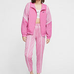 (WMNS) Nike Sportswear Zipper Splicing Contrasting Colors Woven Jacket Pink CJ3686-691