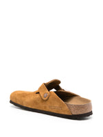 Birkenstock Boston Soft Footbed Suede Leather Narrow Fit Sandals 'Mink' 1027119