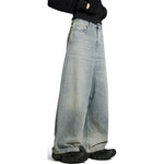 (WMNS) Balenciaga Low Crotch Pants 'Light Blue' 706652TJW952204
