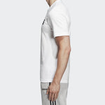 adidas Letter Logo Applique Sports Short-sleeve Tee Men White DQ3056