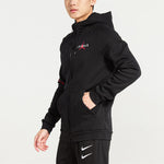 AIR JORDAN hooded fleece casual Jacket Black CQ7706-010