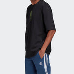 adidas originals Back Graffiti Printing Short Sleeve Black GK7223