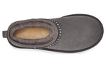 (WMNS) UGG Classic Ultra Mini Bling 'Dark Grey' 1119871-CHRC