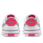 (GS) Nike Court Legacy 'White Pink Prime Light Smoke Grey' DA5380-111