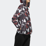 (WMNS) adidas neo Printing Hooded Jacket Black DW7813