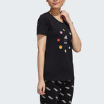 (WMNS) adidas x POKEMON Crossover Printing Training Sports Short Sleeve Black GN3004