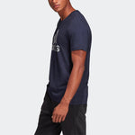 adidas Mh Bos Graph Logo Printing Round Neck Short Sleeve Blue DV3087