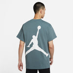 Air Jordan Large Logo Sports Round Neck Short Sleeve Green DQ4960-387