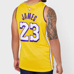 Nike NBA City limited Basketball Vest SW Fan Edition 19-20 Season Lakers LeBron James 23 Yellow AV4646-729