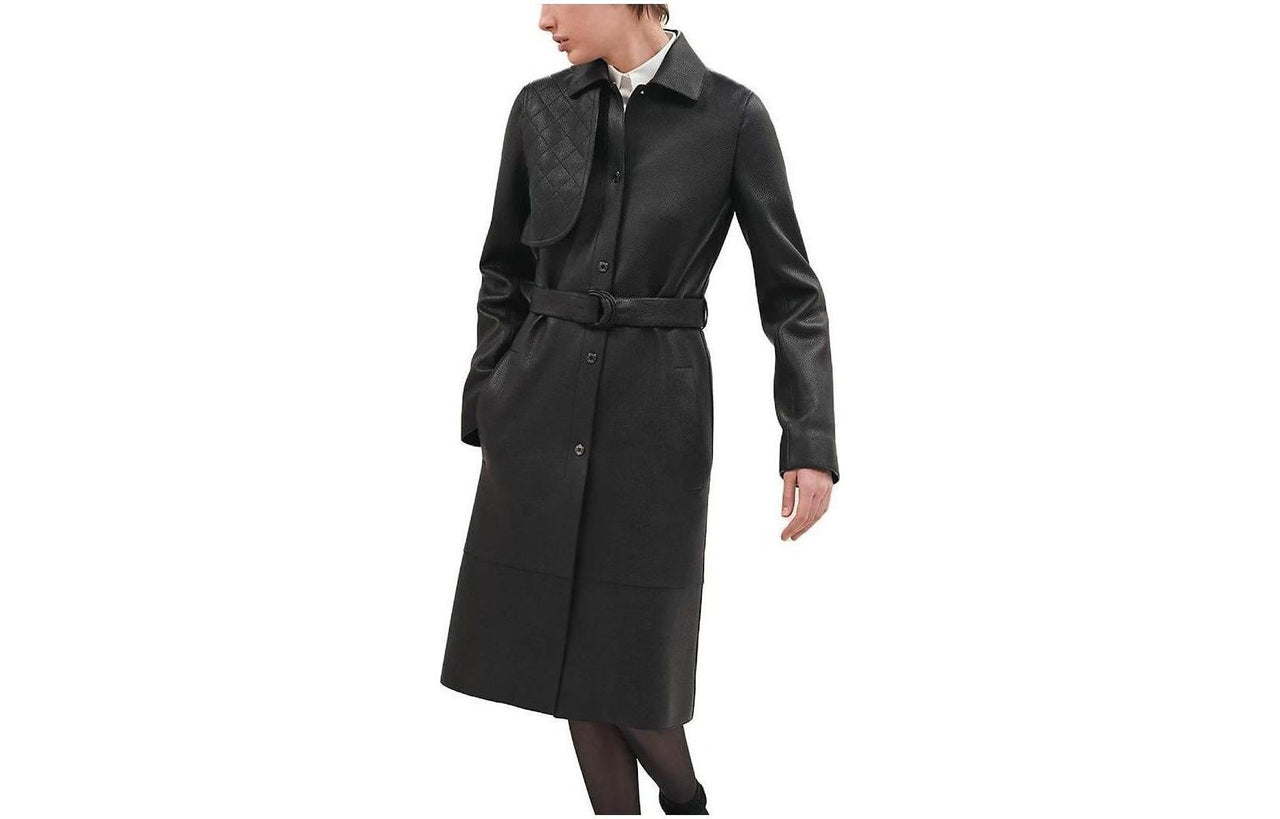 HERMES SS23 Trench Coat Women's Black
