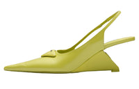PRADA Wedge Heel Fashion High Heels Women's Lime Green