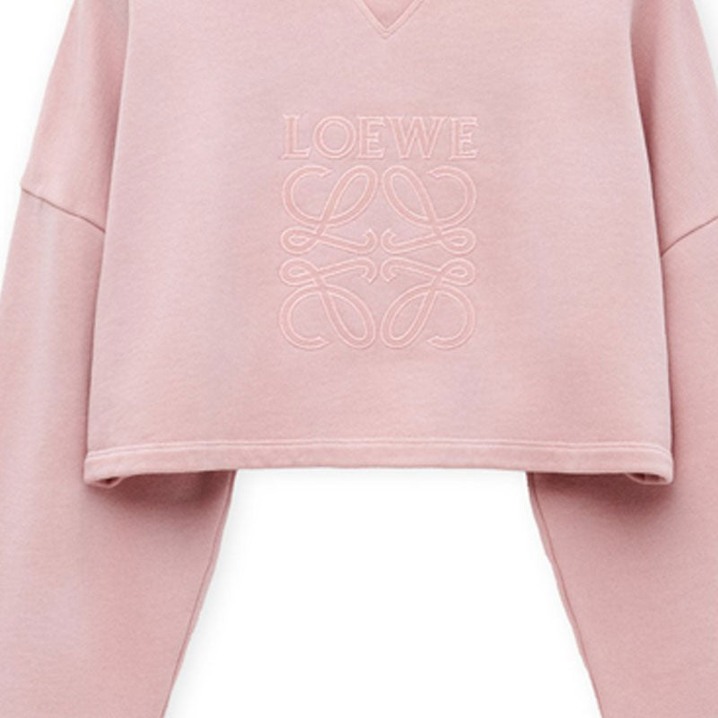 LOEWE Cropped Sweatshirt 'Pink'