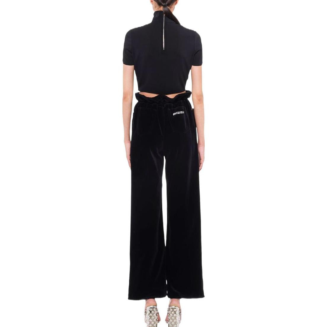 MIU MIU SS22 T-Shirt Women's Black